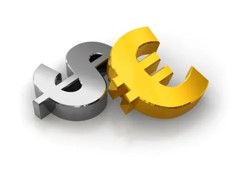 Dollar or Euro? Stock Illustration