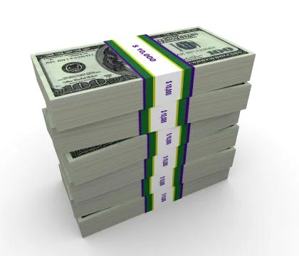 Dollar packets Stock Illustration