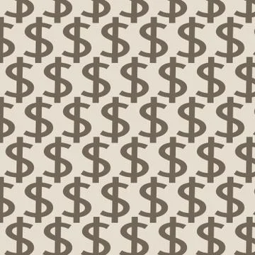 Dollar Pattern Background Stock Illustration