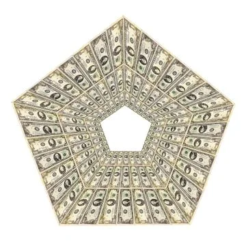 Dollar pattern in the rhomb Stock Illustration