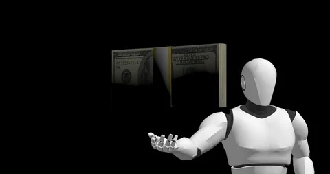 Dollar payments artificial intelligence Stock Footage 106639605