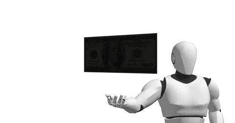 Dollar payments artificial intelligence Video stock 106639944