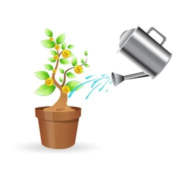 Dollar plant Stock Illustration