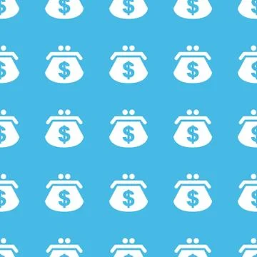 Dollar purse straight pattern 库存插图