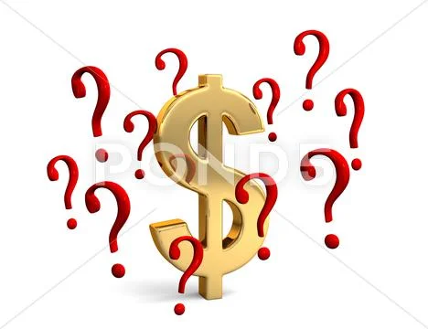 Dollar in question Stock Illustration
