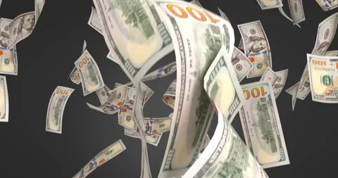 Dollar rain Stock-Footage 296001366