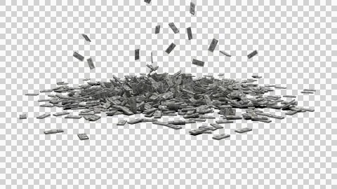 Dollar Rain Stock Illustration