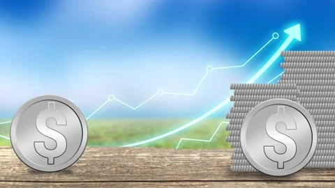 Dollar rate animation Stock Footage 199916135
