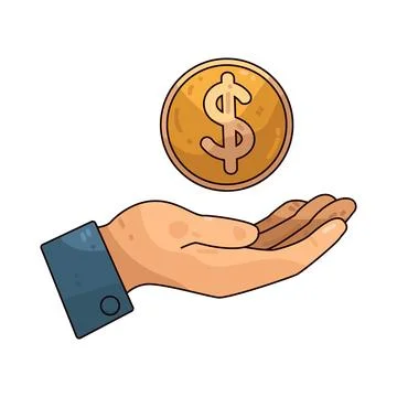 Dollar Receive illustration Stock Illustration