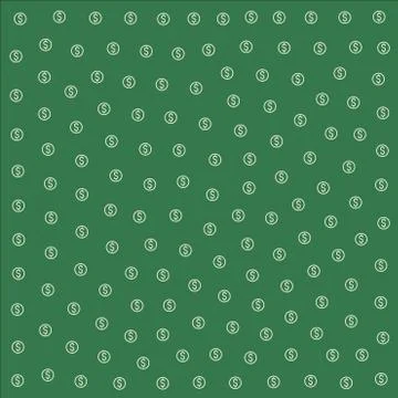 Dollar repeating pattern tile Stock Illustration
