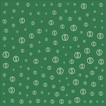 Dollar repeating pattern tile Stock Illustration