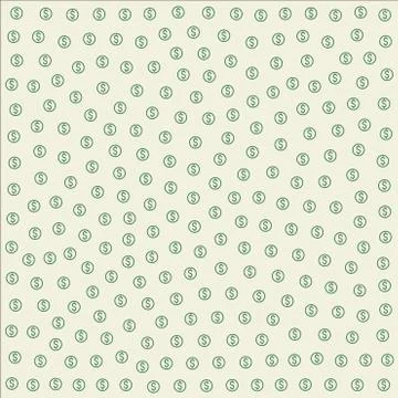 Dollar repeating pattern tile Stock Illustration
