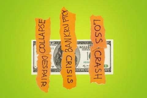 Dollar risks concept Stock Photos