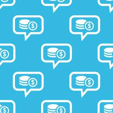 Dollar rouleau message pattern Stock Illustration