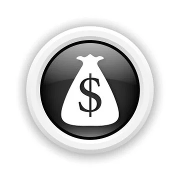 Dollar sack icon Illustrazione stock