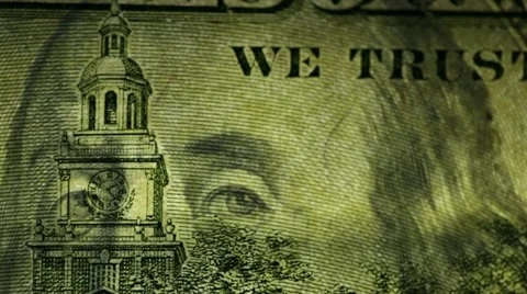 Dollar is scanned Video stock 10841844