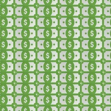 Dollar seamless pattern background. Stock Illustration