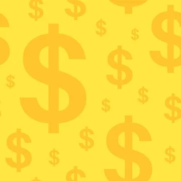 Dollar seamless pattern Stock Illustration