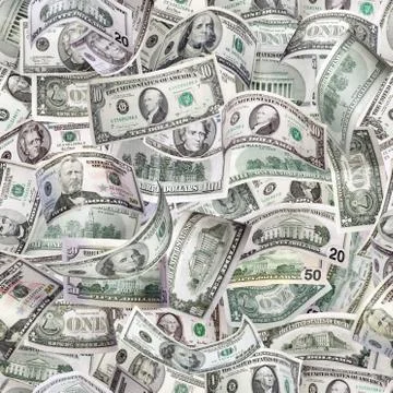 Dollar Seamless Wrapping Stock Photos