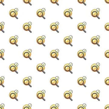 Dollar searching pattern Stock Illustration