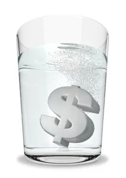 Dollar seltzer Stock-Illustration