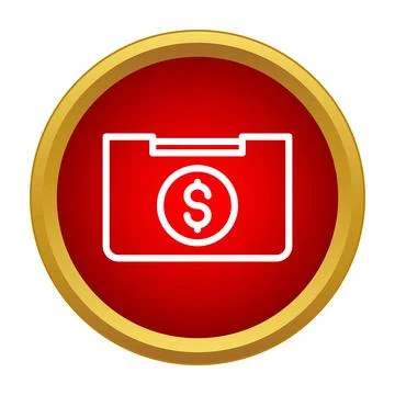 Dollar sign document folder showing financial management Stockillustratie