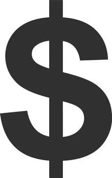 Dollar Sign Icon in Flat Style. Vector Illustration Stock Illustration