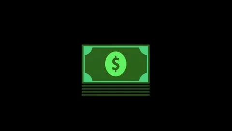 Dollar Sign Icon Loop Animation  Money Motion Graphics Video Footage Stock-Footage 324627766