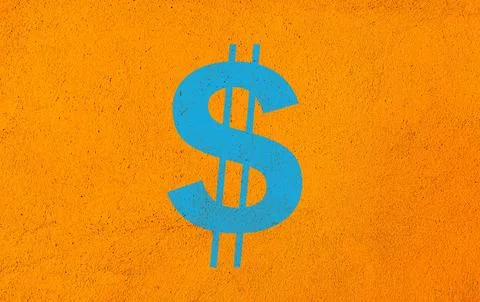 The dollar sign to indicate a currency unit. Stock Illustration