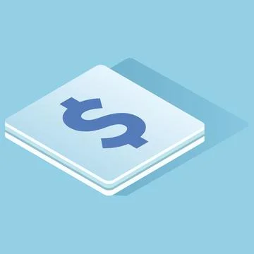 Dollar Sign. Isolated 3D Element. Money, Currency Card Stock Illustration