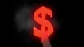 Dollar sign money hot text brand branding iron metal flaming heat flames 4K 4k or 4k+ Resolution