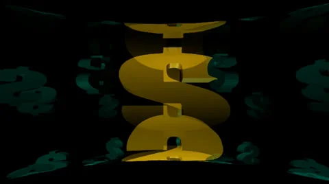 Dollar Sign Motion Mapping Видео 24712490