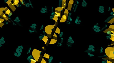 Dollar Sign Motion Mapping Vidéo 24712506