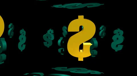 Dollar Sign Motion Mapping Видео 24712512