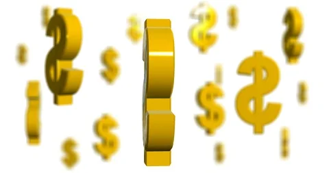 Dollar sign Roll 2 Stock Footage 129520743