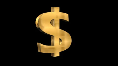 Dollar sign rotate 스톡 동영상 37112196