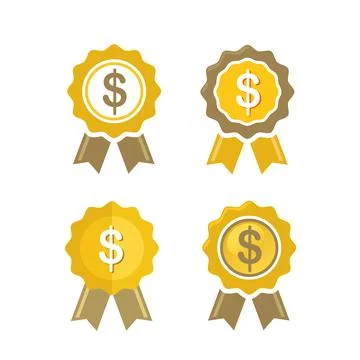 Dollar sign seal vector Stock Illustration