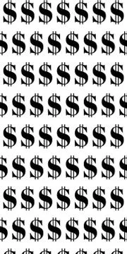 Dollar sign seamless pattern. background with repeating USA currency symbols. 스톡 일러스트