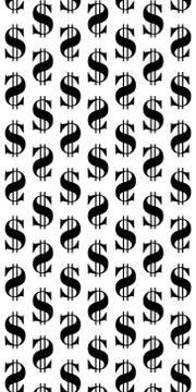 Dollar sign seamless pattern. background with repeating USA currency symbols. Illustrazione stock