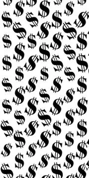 Dollar sign seamless pattern. background with repeating USA currency symbols. Illustrazione stock