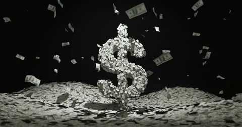 Dollar signs Banknote Dollar Stock Footage 258317195