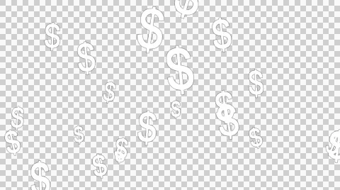 Dollar Signs Falling - Multiple Alpha Channels Stock Footage 42076599
