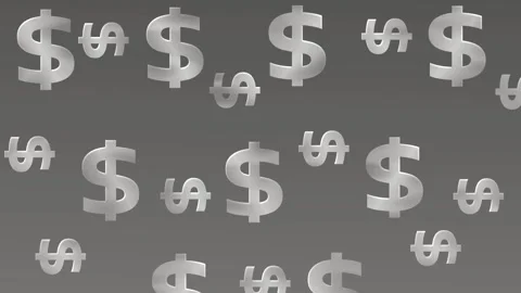 Dollar signs scattered creating a playful money pattern animation Stock Footage 336888088
