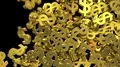 Dollar signs symbols fill screen transition money bank business finance tax 4k 4k or 4k+ Resolution