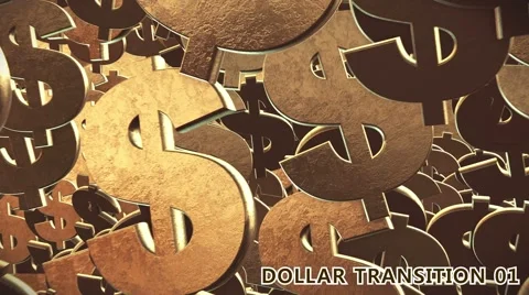 Dollar Signs Transition 3D Stock After Effects