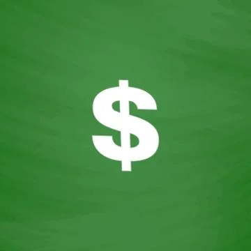 Dollar Single icon. Vector illustration. Stock Illustration