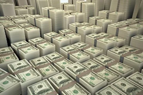 Dollar stack Stock Illustration