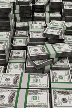 Dollar stack Stock Illustration