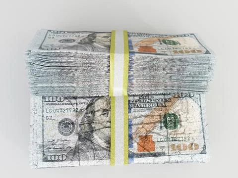 Dollar stack Stock Illustration