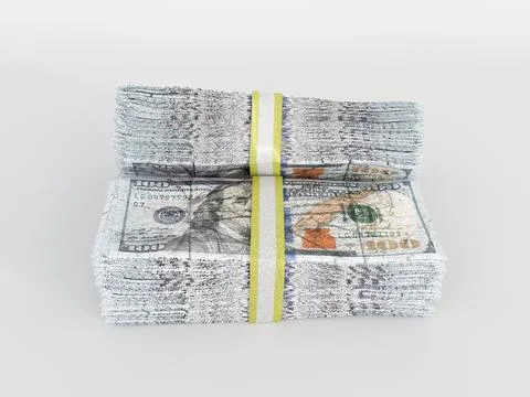 Dollar stack Stock Illustration